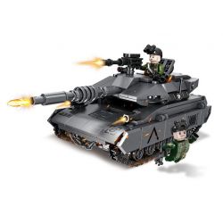 FORANGE FC4004 4004 non  VŨ KHÍ CỦA OVERLORD XE TĂNG CHIẾN ĐẤU CHỦ LỰC MERKAVA bộ đồ chơi xếp lắp ráp ghép mô hình Military Army MERKAVA MAIN BATTLE TANK Quân Sự Bộ Đội 393 khối