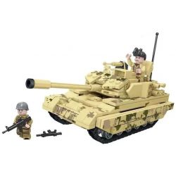 FORANGE FC4007 4007 non  VŨ KHÍ OVERLORD XE TĂNG CHIẾN ĐẤU CHỦ LỰC VT-4 bộ đồ chơi xếp lắp ráp ghép mô hình Military Army VT-4 MAIN BATTLE TANK Quân Sự Bộ Đội 372 khối