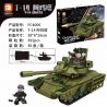 FORANGE FC4006 4006 non  VŨ KHÍ CỦA OVERLORD XE TĂNG CHIẾN ĐẤU CHỦ LỰC T-14 ARMATA bộ đồ chơi xếp lắp ráp ghép mô hình Military Army T-14 AMATA Quân Sự Bộ Đội 392 khối