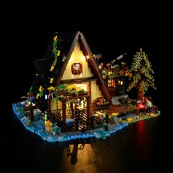 FUNWHOLE F9013 9013 non  CABIN KHUNG CHỮ bộ đồ chơi xếp lắp ráp ghép mô hình Creator A FRAME CABING Sáng Tạo 2061 khối