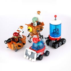 GUDI 60014 non  PLANTS VS. ZOMBIES 4 LOẠI PHƯƠNG TIỆN bộ đồ chơi xếp lắp ráp ghép mô hình Movie & Game Phim Và Trò Chơi 607 khối