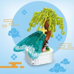 ZUANMA 103-F4 non  CHẬU CÂY VE SẦU bộ đồ chơi xếp lắp ráp ghép mô hình Creator Sáng Tạo 186 khối