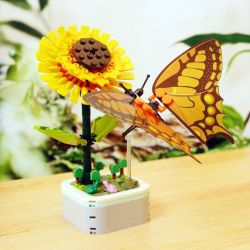 ZUANMA 103-F3 non  CHẬU CÂY BƯỚM bộ đồ chơi xếp lắp ráp ghép mô hình Creator Sáng Tạo 219 khối