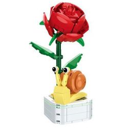 ZUANMA 103-F1 non  CHẬU CÂY ỐC SÊN bộ đồ chơi xếp lắp ráp ghép mô hình Creator Sáng Tạo 178 khối