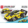MINGDI LEIBAO 10132 non  XE PHÓNG MÀU VÀNG bộ đồ chơi xếp lắp ráp ghép mô hình Racers Đua Tốc Độ 412 khối