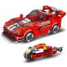 MINGDI LEIBAO 10130 non  XE PHÓNG MÀU ĐỎ bộ đồ chơi xếp lắp ráp ghép mô hình Racers Đua Tốc Độ 426 khối
