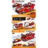 MINGDI LEIBAO 10130 non  XE PHÓNG MÀU ĐỎ bộ đồ chơi xếp lắp ráp ghép mô hình Racers Đua Tốc Độ 426 khối