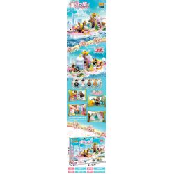 YONGLEXING 88041 non  CHUYẾN ĐI TUẦN TRĂNG MẬT bộ đồ chơi xếp lắp ráp ghép mô hình City HONEYMOON TRIP Thành Phố 690 khối