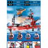 YONGLEXING 88038 non  TÀU PHÁ BĂNG RỒNG TUYẾT 2 bộ đồ chơi xếp lắp ráp ghép mô hình City ICEBREAKER XUE LONG Thành Phố 828 khối