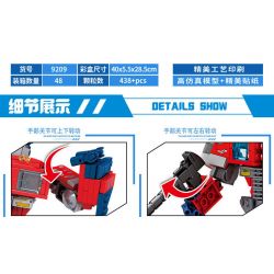 LY 9209 non  CƠ KHÍ BIẾN HÌNH THANH THIÊN bộ đồ chơi xếp lắp ráp ghép mô hình Movie & Game MECHA TRANSFORMATION Phim Và Trò Chơi 438 khối