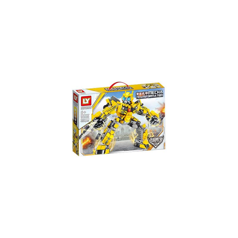 LY 9208 non  MECHA BIẾN HÌNH WASP bộ đồ chơi xếp lắp ráp ghép mô hình Movie & Game MECHA TRANSFORMATION Phim Và Trò Chơi 432 khối