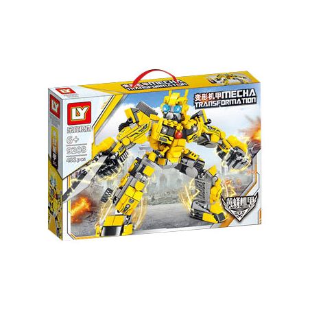 LY 9208 non  MECHA BIẾN HÌNH WASP bộ đồ chơi xếp lắp ráp ghép mô hình Movie & Game MECHA TRANSFORMATION Phim Và Trò Chơi 432 khối