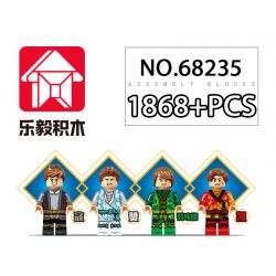 LE YI 68235 non  ÁO GIÁP LỬA ĐỎ NGỌN RỒNG bộ đồ chơi xếp lắp ráp ghép mô hình NINJA 1868 khối