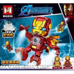 MG 850 non  NGƯỜI SẮT NHỎ bộ đồ chơi xếp lắp ráp ghép mô hình Super Heroes Siêu Nhân Anh Hùng 451 khối