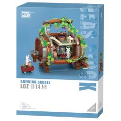 LOZ 2206 non  THÙNG RƯỢU bộ đồ chơi xếp lắp ráp ghép mô hình ANIMAL CRAFT 1022 khối