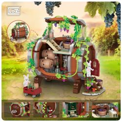 LOZ 2206 non  THÙNG RƯỢU bộ đồ chơi xếp lắp ráp ghép mô hình ANIMAL CRAFT 1022 khối