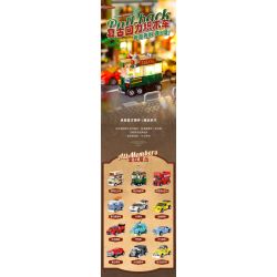 ZHEGAO 991007 non  XE KÉO RETRO 12 BUÝT KIỂU HỒNG KÔNG ĐIỆN THAM QUAN HAI TẦNG CẮM TRẠI MÙA HÈ ĐUA F1 MÀU VÀNG CHẠY ĐỎ NGẦU BEETLES THỂ THAO DANIEL BIG OFF -XE ĐƯỜNG BỘ CỔ ĐIỂN bộ đồ chơi xếp lắp ráp ghép mô hình Racers Đua Tốc Độ