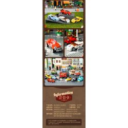 ZHEGAO 991007 non  XE KÉO RETRO 12 BUÝT KIỂU HỒNG KÔNG ĐIỆN THAM QUAN HAI TẦNG CẮM TRẠI MÙA HÈ ĐUA F1 MÀU VÀNG CHẠY ĐỎ NGẦU BEETLES THỂ THAO DANIEL BIG OFF -XE ĐƯỜNG BỘ CỔ ĐIỂN bộ đồ chơi xếp lắp ráp ghép mô hình Racers Đua Tốc Độ