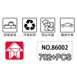 LE YI 86002 non  XE KÉO PORSCHE 964 tỷ lệ 1:16 bộ đồ chơi xếp lắp ráp ghép mô hình Creator Sáng Tạo 702 khối