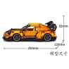 LE YI 86002 non  XE KÉO PORSCHE 964 tỷ lệ 1:16 bộ đồ chơi xếp lắp ráp ghép mô hình Creator Sáng Tạo 702 khối