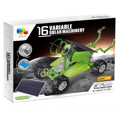 QIZHILE 86002 non  16 MÁY NĂNG LƯỢNG MẶT TRỜI BIẾN THIÊN bộ đồ chơi xếp lắp ráp ghép mô hình  16 VARIABLE SOLAR MACHINERY Kỹ Thuật Công Nghệ Cao Mô Hình Phương Tiện 271 khối