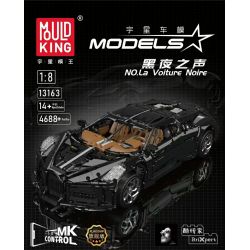 MouldKing 13163 13163S Mould King 13163 13163S non  ÂM THANH CỦA ĐÊM BUGATTI bộ đồ chơi xếp lắp ráp ghép mô hình  BUGATTI LA VOITURE NOIRE Kỹ Thuật Công Nghệ Cao Mô Hình Phương Tiện 4688 khối
