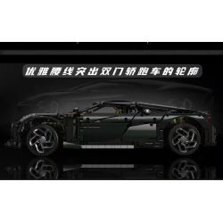 MouldKing 13163 13163S Mould King 13163 13163S non  ÂM THANH CỦA ĐÊM BUGATTI bộ đồ chơi xếp lắp ráp ghép mô hình  BUGATTI LA VOITURE NOIRE Kỹ Thuật Công Nghệ Cao Mô Hình Phương Tiện 4688 khối