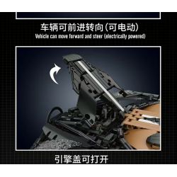 MouldKing 13163 13163S Mould King 13163 13163S non  ÂM THANH CỦA ĐÊM BUGATTI bộ đồ chơi xếp lắp ráp ghép mô hình  BUGATTI LA VOITURE NOIRE Kỹ Thuật Công Nghệ Cao Mô Hình Phương Tiện 4688 khối