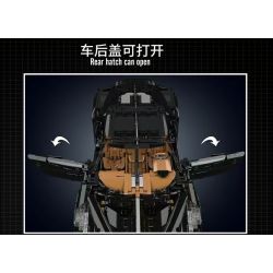 MouldKing 13163 13163S Mould King 13163 13163S non  ÂM THANH CỦA ĐÊM BUGATTI bộ đồ chơi xếp lắp ráp ghép mô hình  BUGATTI LA VOITURE NOIRE Kỹ Thuật Công Nghệ Cao Mô Hình Phương Tiện 4688 khối