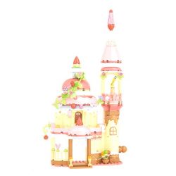 SEMBO 615023 non  THÚ CƯNG DỄ THƯƠNG ĐÔNG LẠNH NHÀ BÁNH DÂU bộ đồ chơi xếp lắp ráp ghép mô hình 349 khối