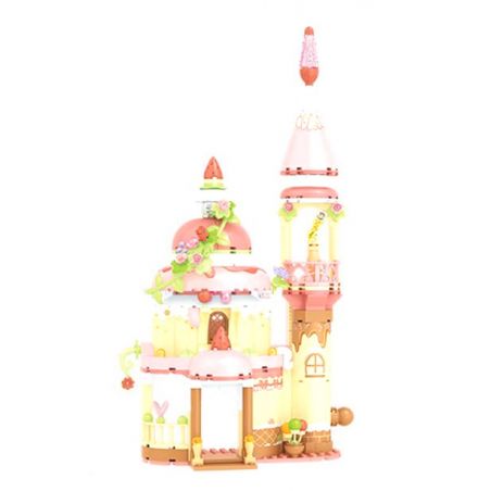 SEMBO 615023 non  THÚ CƯNG DỄ THƯƠNG ĐÔNG LẠNH NHÀ BÁNH DÂU bộ đồ chơi xếp lắp ráp ghép mô hình 349 khối