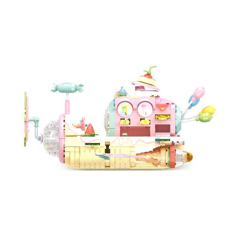 SEMBO 615022 non  THÚ CƯNG DỄ THƯƠNG ĐÔNG LẠNH TÀU VŨ TRỤ bộ đồ chơi xếp lắp ráp ghép mô hình 748 khối