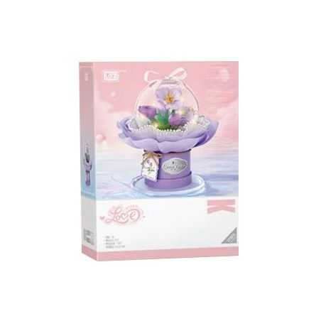 LOZ 1297 non  BÓ HOA BOBO YU NHÌN THẤY VẺ ĐẸP bộ đồ chơi xếp lắp ráp ghép mô hình Creator Sáng Tạo 272 khối