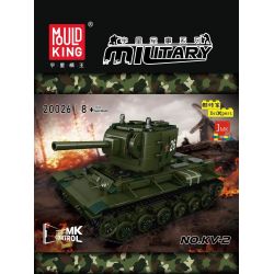 MouldKing 20026 Mould King 20026 non  XE TĂNG HẠNG NẶNG KV-2 bộ đồ chơi xếp lắp ráp ghép mô hình Military Army Quân Sự Bộ Đội