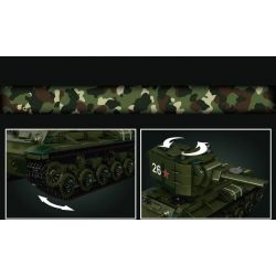 MouldKing 20026 Mould King 20026 non  XE TĂNG HẠNG NẶNG KV-2 bộ đồ chơi xếp lắp ráp ghép mô hình Military Army Quân Sự Bộ Đội
