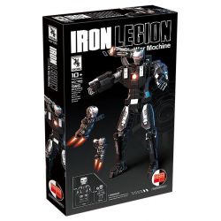 RENZAIMA 795 non  CỖ MÁY CHIẾN TRANH bộ đồ chơi xếp lắp ráp ghép mô hình Super Heroes WAR MACHINE Siêu Nhân Anh Hùng 585 khối