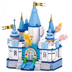 AREA-X AX0504 0504 non  LÂU ĐÀI KACHA TRUYỆN CỔ TÍCH XỨ SỞ MỘNG MƠ bộ đồ chơi xếp lắp ráp ghép mô hình FAIRY DREAM