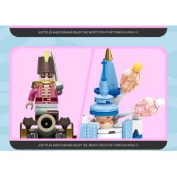 AREA-X AX0504 0504 non  LÂU ĐÀI KACHA TRUYỆN CỔ TÍCH XỨ SỞ MỘNG MƠ bộ đồ chơi xếp lắp ráp ghép mô hình FAIRY DREAM