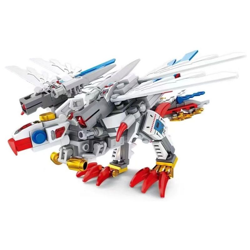 Kazi KY8090 8090 non  QUÁI VẬT TÍCH LŨY KỀN MẮT XANH CƠN BÃO tỷ lệ 1:72 bộ đồ chơi xếp lắp ráp ghép mô hình MECHANICAL BEAST 236 khối