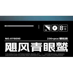 Kazi KY8090 8090 non  QUÁI VẬT TÍCH LŨY KỀN MẮT XANH CƠN BÃO tỷ lệ 1:72 bộ đồ chơi xếp lắp ráp ghép mô hình MECHANICAL BEAST 236 khối