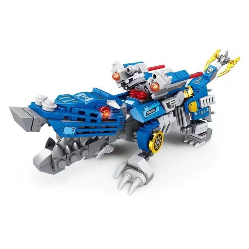 Kazi KY8088 8088 non  TÍCH LŨY DŨNG CẢM CHIẾN ĐẤU CHỐNG LẠI QUÁI VẬT CÁ SẤU HOÀNG ĐẾ tỷ lệ 1:72 bộ đồ chơi xếp lắp ráp ghép mô hình MECHANICAL BEAST 250 khối