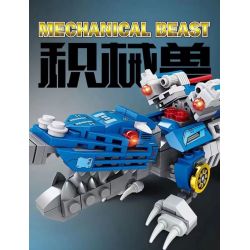 Kazi KY8088 8088 non  TÍCH LŨY DŨNG CẢM CHIẾN ĐẤU CHỐNG LẠI QUÁI VẬT CÁ SẤU HOÀNG ĐẾ tỷ lệ 1:72 bộ đồ chơi xếp lắp ráp ghép mô hình MECHANICAL BEAST 250 khối