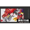 Kazi KY8087 8087 non  TÍCH LŨY TYRANNOSAURUS ĐỎ tỷ lệ 1:72 bộ đồ chơi xếp lắp ráp ghép mô hình MECHANICAL BEAST 262 khối