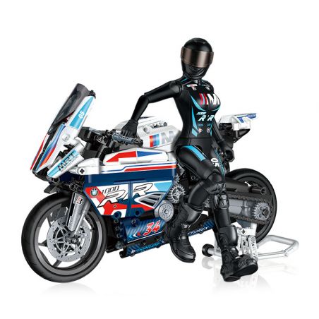 GUDI 70005 non  MÔ TÔ ĐIÊN CUỒNG WAR HORSE M1000RR bộ đồ chơi xếp lắp ráp ghép mô hình  Kỹ Thuật Công Nghệ Cao Mô Hình Phương Tiện 901 khối