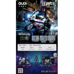 GUDI 70005 non  MÔ TÔ ĐIÊN CUỒNG WAR HORSE M1000RR bộ đồ chơi xếp lắp ráp ghép mô hình  Kỹ Thuật Công Nghệ Cao Mô Hình Phương Tiện 901 khối