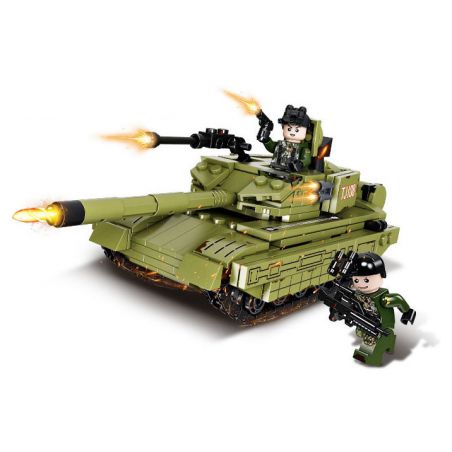 FORANGE FC4001 4001 non  VŨ KHÍ OVERLORD XE TĂNG CHIẾN ĐẤU CHỦ LỰC 99A bộ đồ chơi xếp lắp ráp ghép mô hình Military Army 99A MAIN BATTLE TANK Quân Sự Bộ Đội 391 khối