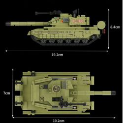 FORANGE FC4001 4001 non  VŨ KHÍ OVERLORD XE TĂNG CHIẾN ĐẤU CHỦ LỰC 99A bộ đồ chơi xếp lắp ráp ghép mô hình Military Army 99A MAIN BATTLE TANK Quân Sự Bộ Đội 391 khối