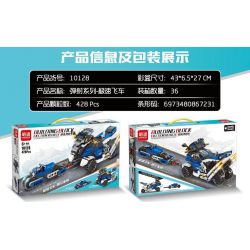 MINGDI LEIBAO 10128 non  XE PHÓNG TỐC ĐỘ bộ đồ chơi xếp lắp ráp ghép mô hình Racers Đua Tốc Độ 428 khối