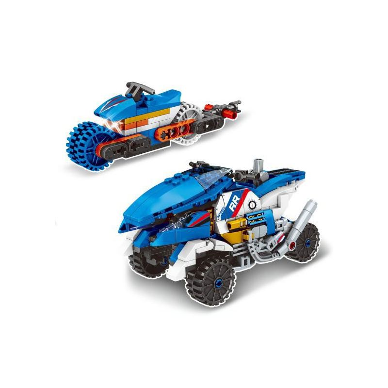 MINGDI LEIBAO 10126 non  PHƯƠNG TIỆN PHÓNG MÁY TĂNG TỐC BĂNG bộ đồ chơi xếp lắp ráp ghép mô hình Racers Đua Tốc Độ 406 khối