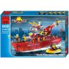 QMAN ENLIGHTEN KEEPPLEY 909 non  TÀU CỨU HỎA LỚN TRÊN BIỂN bộ đồ chơi xếp lắp ráp ghép mô hình City FIRE RESCUE MULTI-FUNCTION SHIP Thành Phố 359 khối